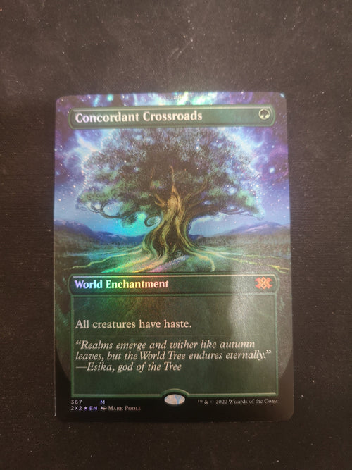 Concordant Crossroads borderless foil 367 2X2 NM