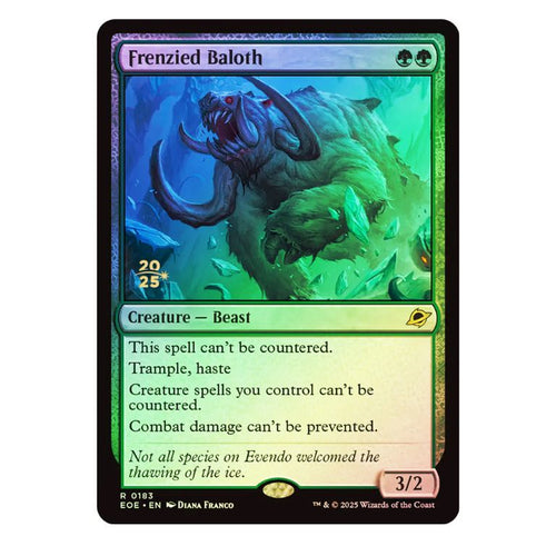 Frenzied Baloth Prerelease foil EOE Sealed NM